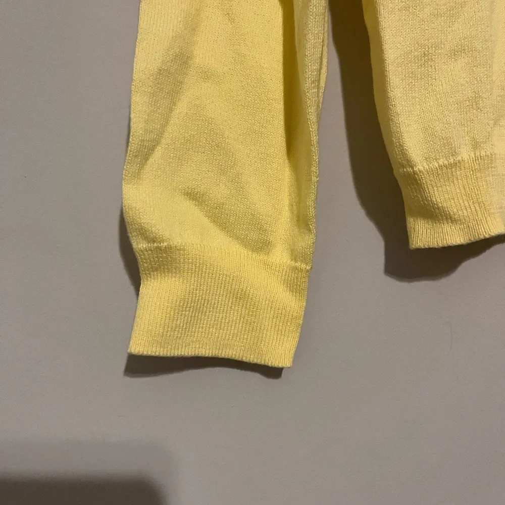 Crewcuts Girls' Casey cardigan sweater in Sunlight Yellow Size XL